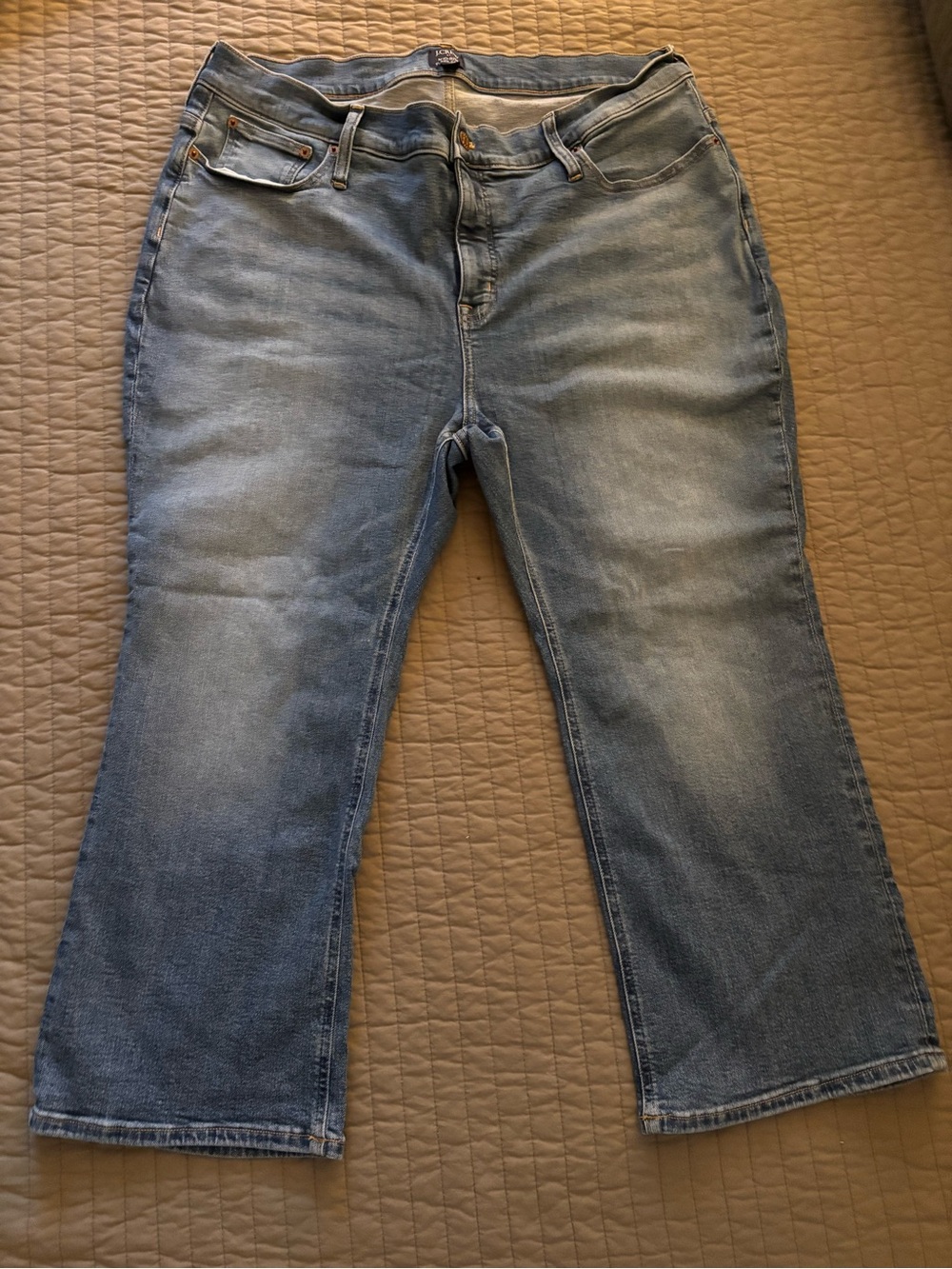 J.Crew Mid Rise Crop Flare Jeana